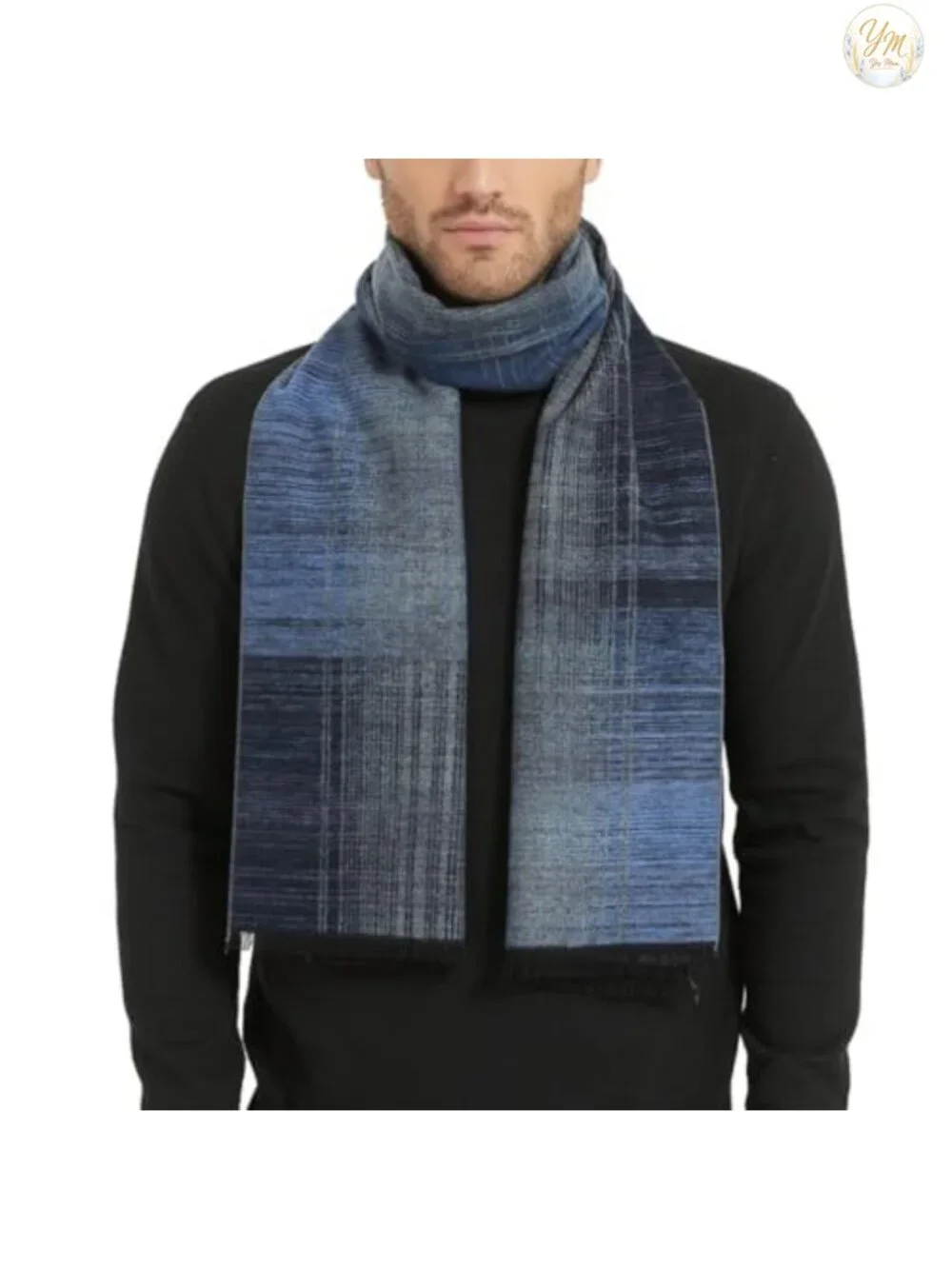 Luxurious Pure Silk Scarf for Winter, Soft Warm, 71x12 One Size